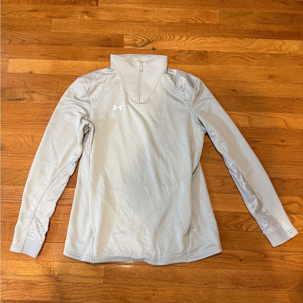Women’s Under Armour Light Gray Performance Quarter Zip